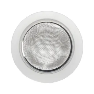 Stainless steel kitchen sink strainer, anti-clogging drain filter basket for home use.