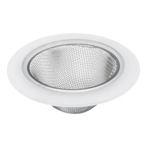 Stainless steel kitchen sink strainer mesh basket anti-clogging drain filter tool