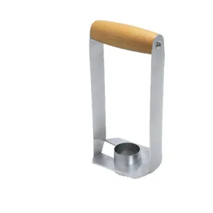Stainless steel pineapple corer slicer with wooden handle kitchen fruit cutter tool main