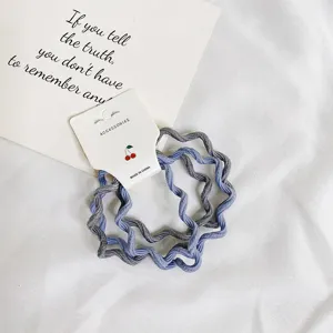 Golvende haarelastiekjes voor vrouwen, eenvoudige Koreaanse elastische haarbanden, leuke scrunchies.