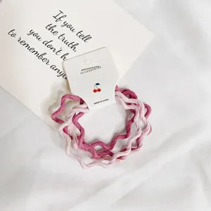 Golvende haarelastiekjes Koreaanse stijl elastische banden eenvoudige haaraccessoires
