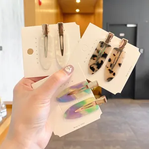 Modische Acetat Haarnadeln Set, schicke Entenschnabel Clips für Damen Haar Styling Alltag.