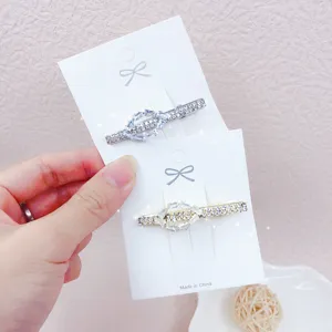 Set di fermagli per capelli in strass eleganti con cristalli di zircone scintillanti per donne