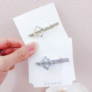 Elegante set di fermagli per capelli in strass con zircone scintillante per donne e ragazze.