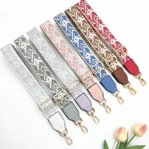 Ethnisch Bestickter Taschenriemen Verstellbarer Ersatz Umhänge Schultergurt Für Damen Handtaschen