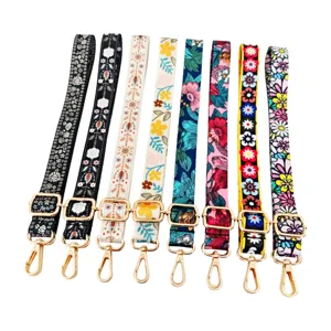 Kleurrijke geprinte tasriem vervanging 2.5cm verstelbare crossbody schouderriem detail