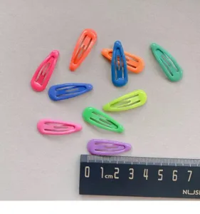 Colorful metal BB hair clips candy color snap hairpins cute hair accessories for kids