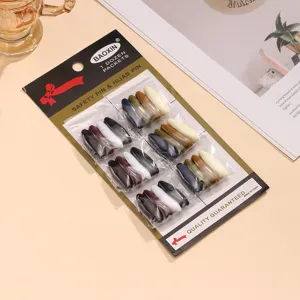 Colorful plastic safety pins hijab pins carded packaging multipack craft sewing tool