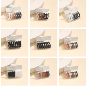 Colorful plastic anti-glare hijab pins and decorative scarf safety buckles for women.