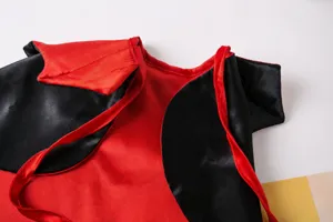 Details of Halloween bat cape for cats dogs, vampire costume pet apparel photography prop.