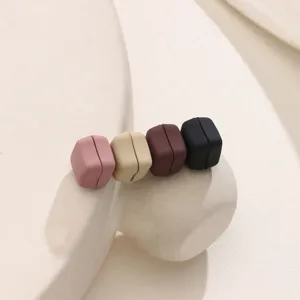 Set de imanes cuadrados mates para hiyab, elegantes alfileres magnéticos para pañuelos.