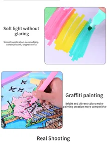 Set de surligneurs pastel macaron stylos esthétiques écriture douce marqueurs couleur pour étudiants