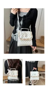 Sweet polka dot backpack women stylish cute white school bag korean fashion travel daypack