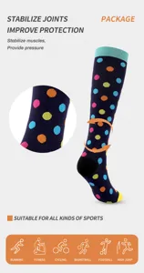 Calze sportive a compressione per corsa e fitness, che offrono stabilizzazione articolare e supporto.