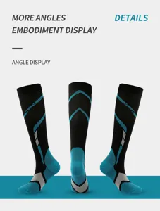 Compression socks for running outdoor sports long athletic leg protection elastic support