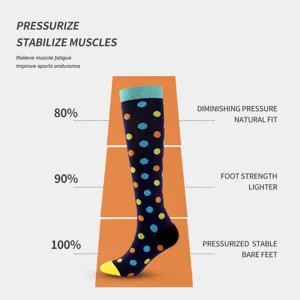 Calze a compressione per sport outdoor, calze lunghe elastiche da corsa per supporto.
