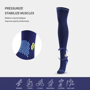 Calze sportive a compressione al ginocchio per corsa fitness ciclismo basket sport