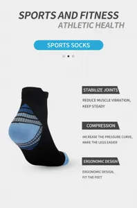 Atmungsaktive Outdoor Sport Kompressionssocken Laufen Fitness Socken für Damen und Herren