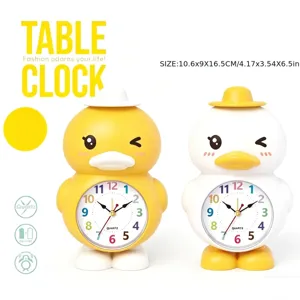 Simpatico orologio da tavolo a forma di papera per la camera dei bambini