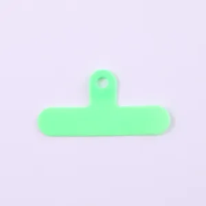 Durable light green T-shaped PVC gasket patch for mobile phone lanyard attachment