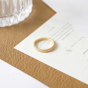 Luxuriöser 925 Sterlingsilber Mobius Ring Für Damen Handgebürstet Vergoldet Zirkonia Eingelegt Mode Schmuck Handgefertigter Fingerring