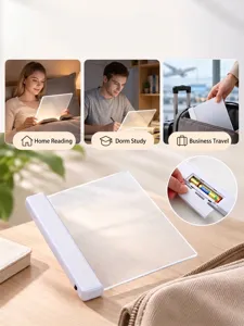 Details des flachen LED-Leseleuchten-Panels mit Batteriefach und schlankem Design
