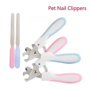 Ensemble Coupe-Ongles Et Lime Professionnel Pour Animaux De Compagnie En Acier Inoxydable Pour Chiens Chats Outil De Toilettage Avec Garde De Sécurité