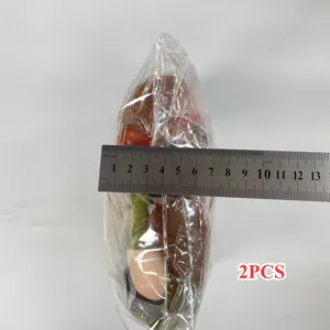 Harvest Festival turkey gnome plush doll measuring about 10cm wide, 2PCS set detail.