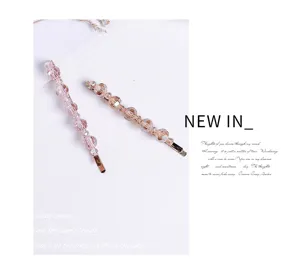 Crystal hair clips set sparkling rhinestone duckbill clips for women elegant hair styling accessories