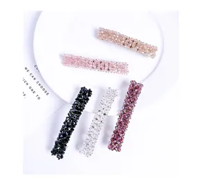 Kristall Strass geflochtene Haarspangen Set, elegante glitzernde Spangen für Damen.