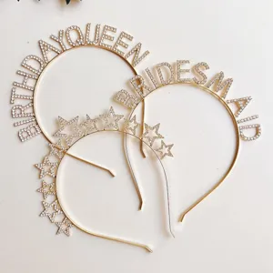 Strass Haarreif Geburtstag Queen Brautjungfer Kristall Haarschmuck Party metallische Kopfbedeckung