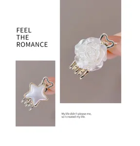 Mini flower star hair claw clip sweet cute hair accessories for women styling daily wear