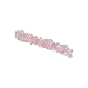 Korean pink crystal hairpin handmade sweet duckbill bangs clip fashion girls barrette