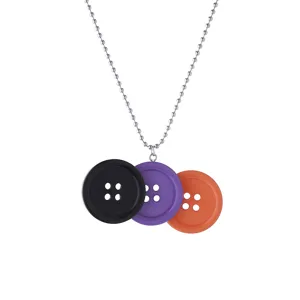 Gothische stijl Halloween kleurrijke knop hanger ketting mode feest sieraden cadeau item