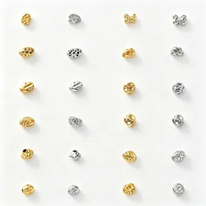 Perles Espaceurs en Acier Inoxydable Perles à Trou Passant Plaquage sous Vide Perles Métalliques Pour Collier Bracelet DIY Création de Bijoux en Gros