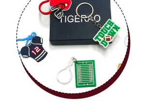 Llavero de fútbol americano de PVC set de regalo de fiesta deportiva y recuerdo para niños.