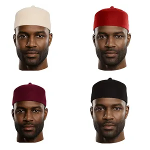Traditional Turkish Moroccan style brimless cap kufi hat for men women cosplay costume