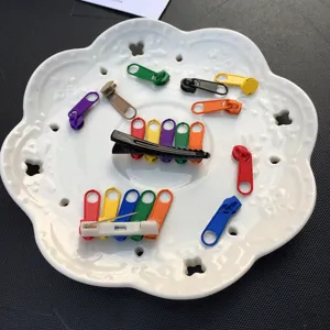 Broche de cabeza de cremallera colorida pinza de pelo accesorios de moda estilo japonés