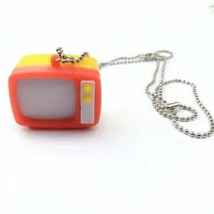 Retro TV pendant necklace trendy hip-hop style fashion jewelry accessories for men and women daily wear