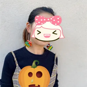 Creative handmade mini Rubik cube dangle earrings, playful punk style detail showcase.