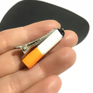 Novelty cigarette shape hair clip funny fashion hair accessories for daily wear style