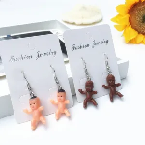 Kreative handgemachte süße Baby Puppe Ohrringe Nische Spaß trendige Ohrclips für den Alltag