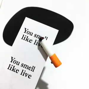 Unique cigarette shape hair clip punk handmade hair accessory for trendy party styling.