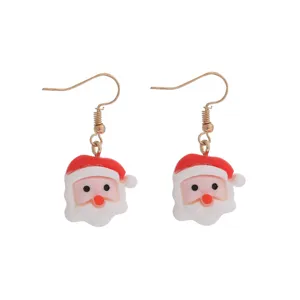 Weihnachtsmann Ohrringe Harz niedliche festliche Weihnachtsschmuck Geschenke für Damen