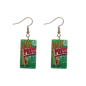 Kreative lustige Snack Miniatur Ohrringe, einzigartiges Lebensmittel Design Damen Ohrringe.