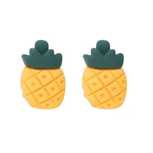 Süße Ananas Ohrstecker für Damen, schöne sommerliche Frucht Harz Ohrringe für Geschenke.