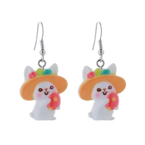 Ostern Hase Ohrringe süße Cartoon Kaninchen Ei hängende Ohrstecker Schmuck Geschenke