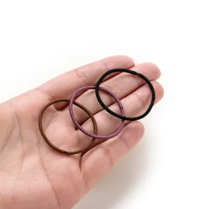 Elastic hair ties set basic colorful thin hair bands for women daily styling and ponytail holder