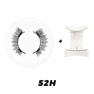 Detailansicht magnetischer künstlicher Wimpern mit Applikator für den natürlichen Look.