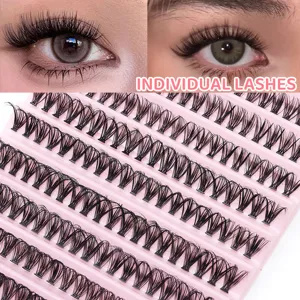 Einzelne künstliche Wimpern Cluster segmentiert natürlicher Look DIY Wimpernverlängerung